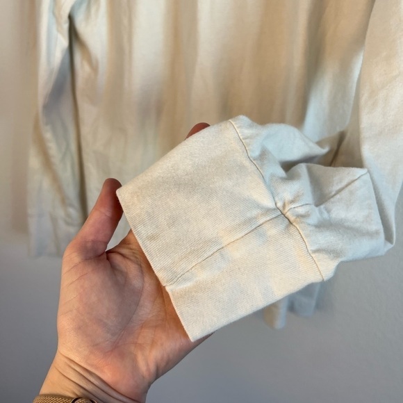 HOLLISTER Unisex White Stripe LS MEDIUM - Picture 4 of 8